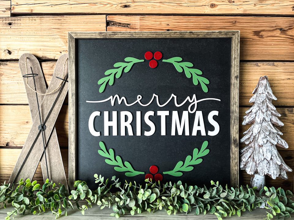 Merry Christmas Sign | Farmhouse Christmas Sign