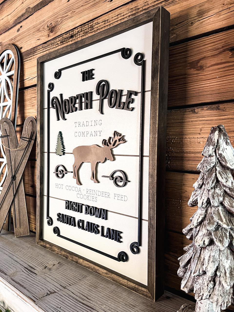 Welcome to the North Pole Sign | Farmhouse Christmas Sign | Winter Sign