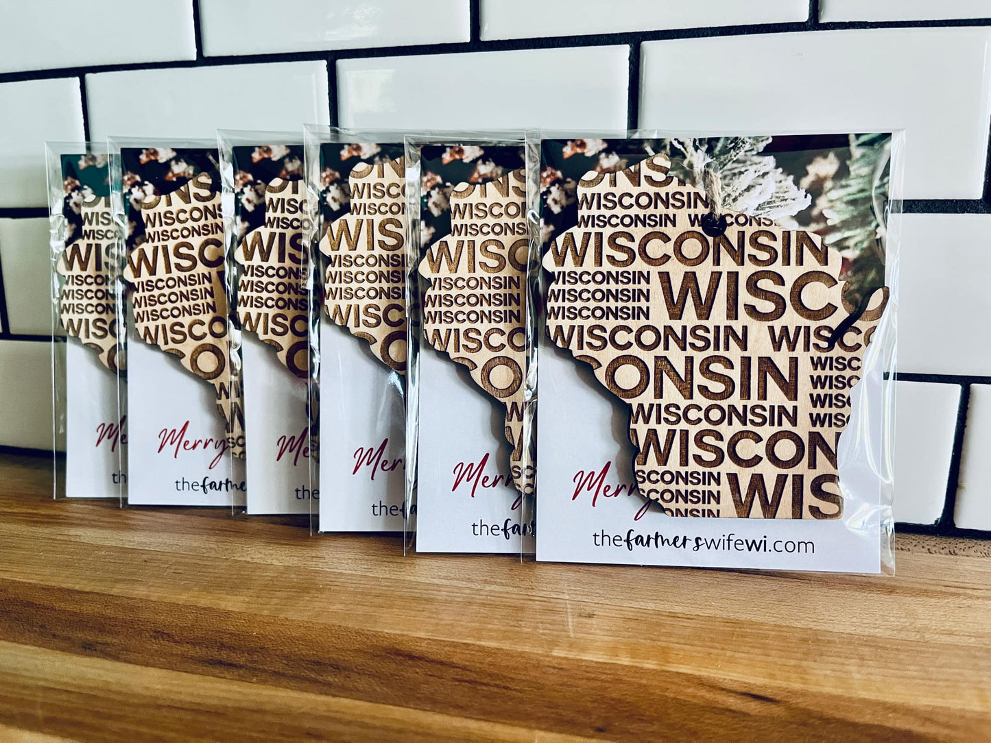 Wisconsin Christmas Ornament | Wisconsin Word Art