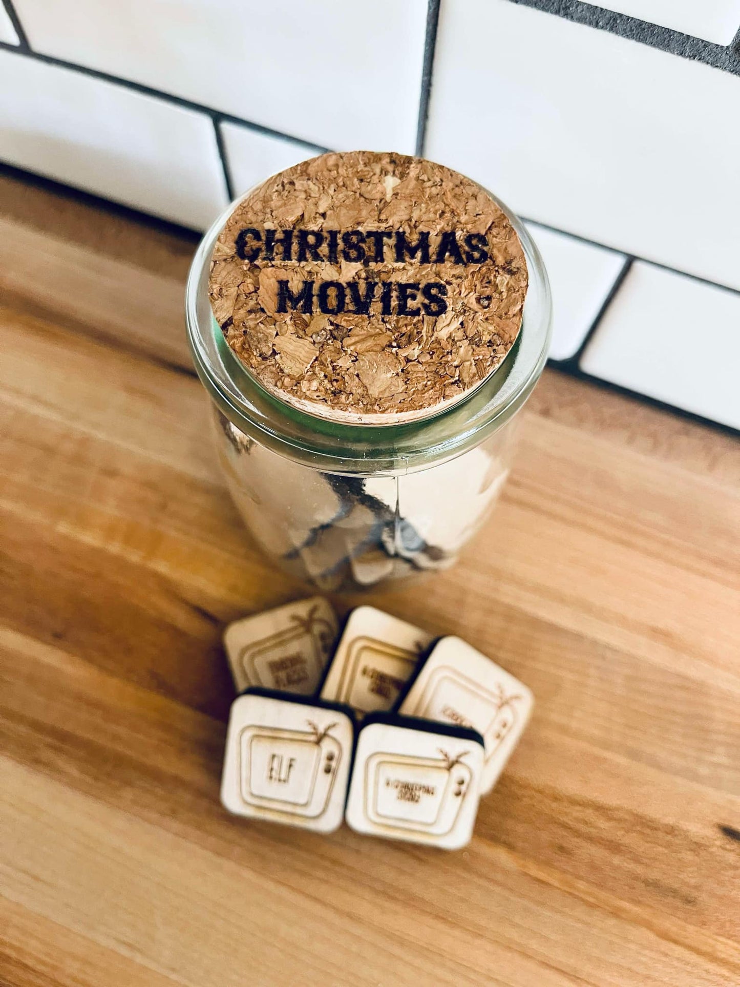 Christmas Movie Tokens | Jar of Movies for Advent