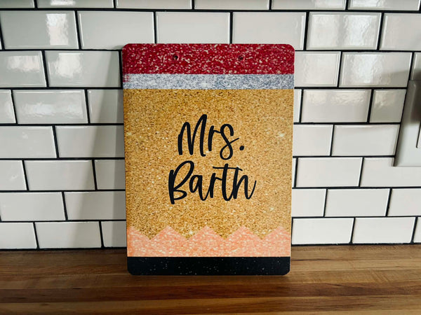 Personalized Teacher Clipboard | Custom Name Classroom Clipboard Gift