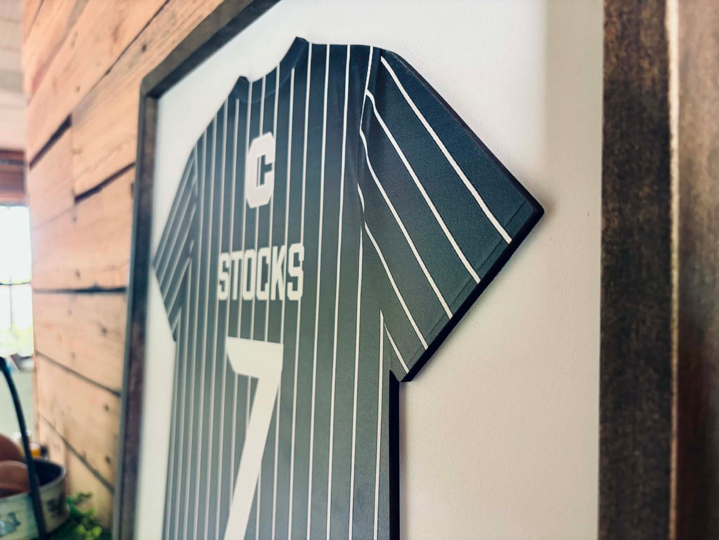 Personalized Athlete Senior Gift | Custom Sports Jersey Framed Sign