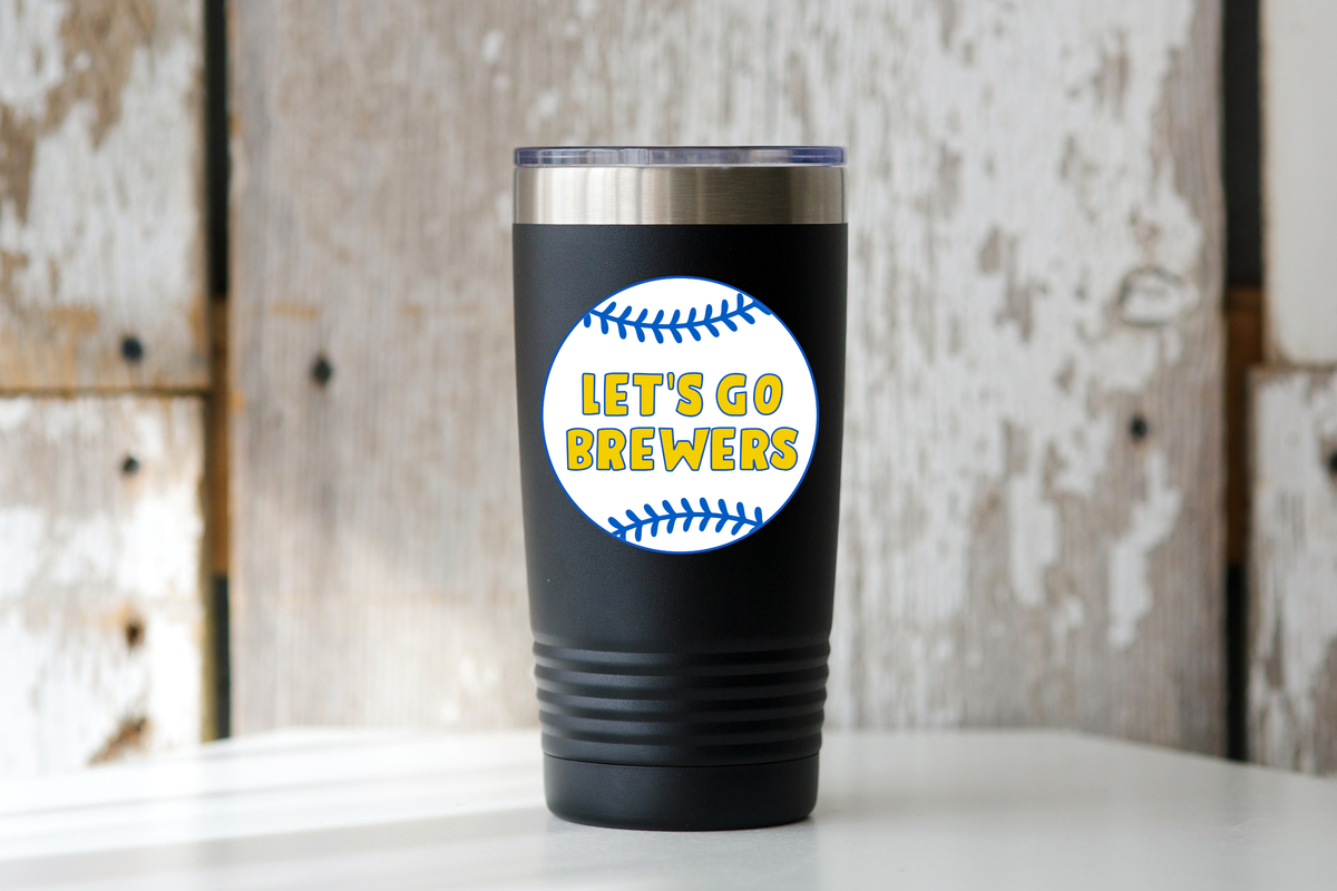 Let's Go Brewers Sticker - Milwaukee, baseball, Wisconsin