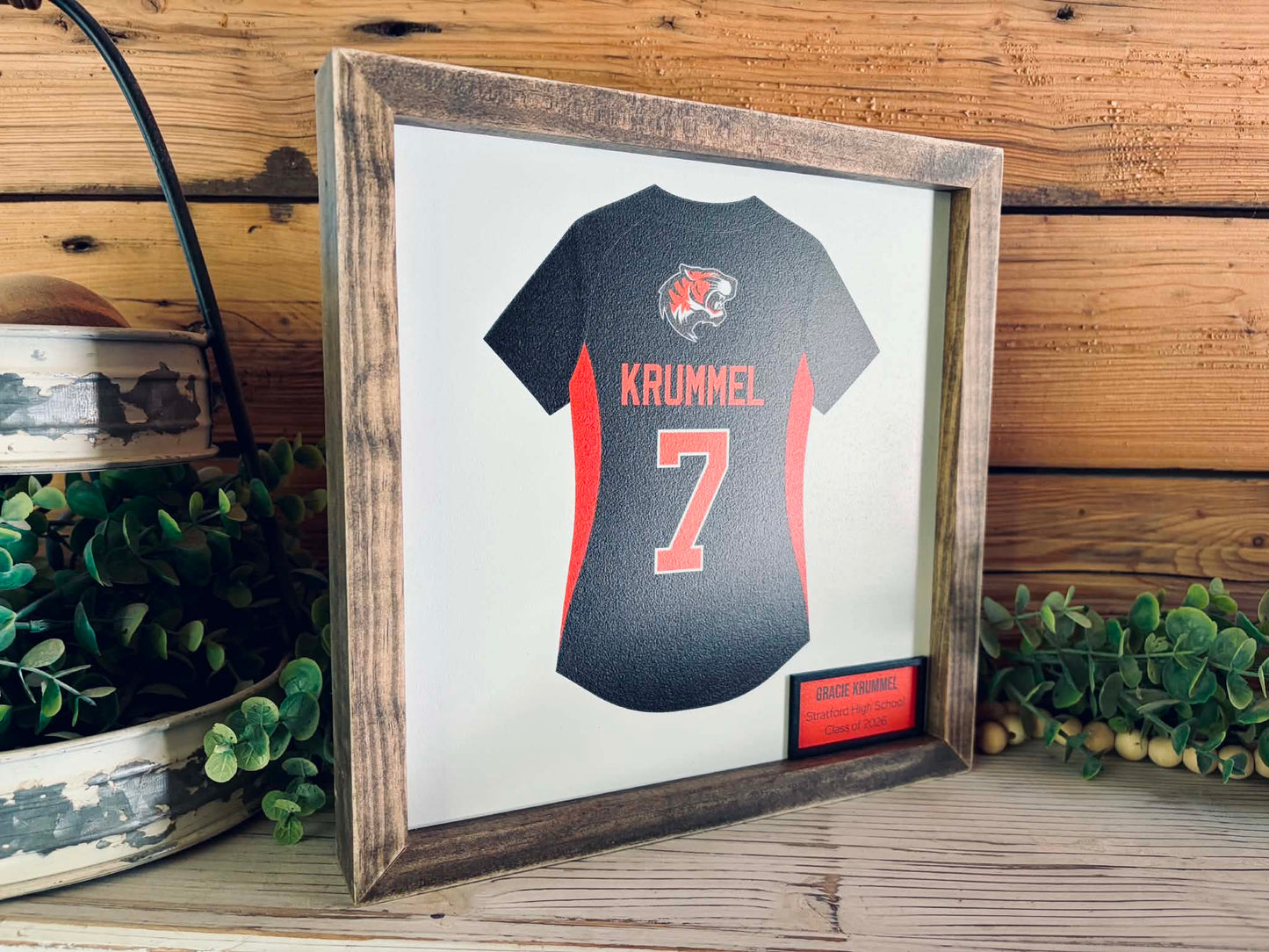 Custom Athlete Keepsake | Senior Night Jersey Wall Decor