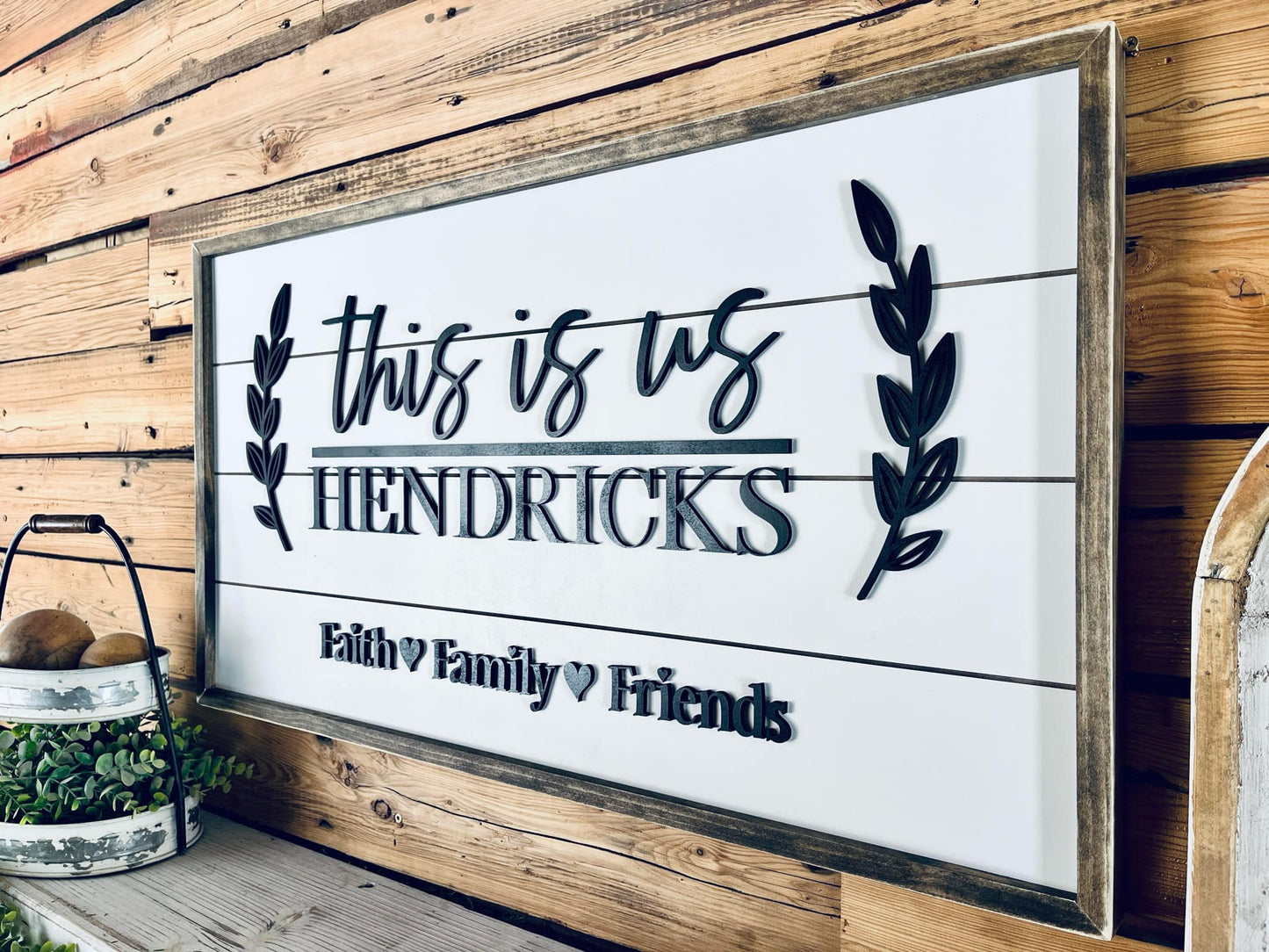 Personalized "This Is Us" Family Name Sign | Custom Farmhouse Wall Decor