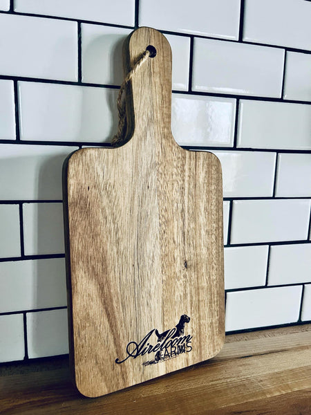Custom Engraved Cutting Board – Personalized Business Logo Cutting Board – Corporate Gift, Promotional Gift, Business Branding – Cherry, Maple, Walnut