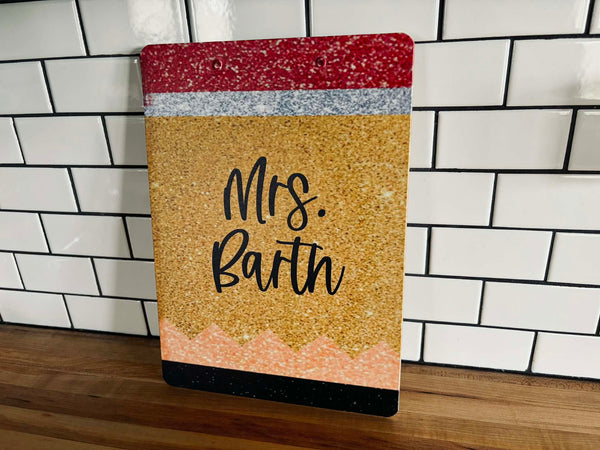 Personalized Teacher Clipboard | Custom Name Classroom Clipboard Gift