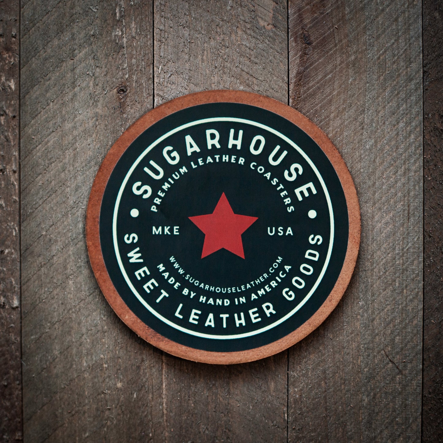 Knoxville Tennessee Leather Coaster