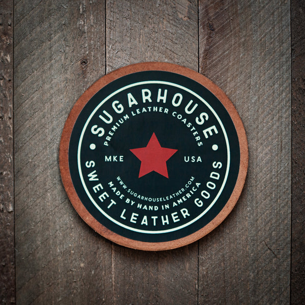 Minnesota Football Leather Coaster