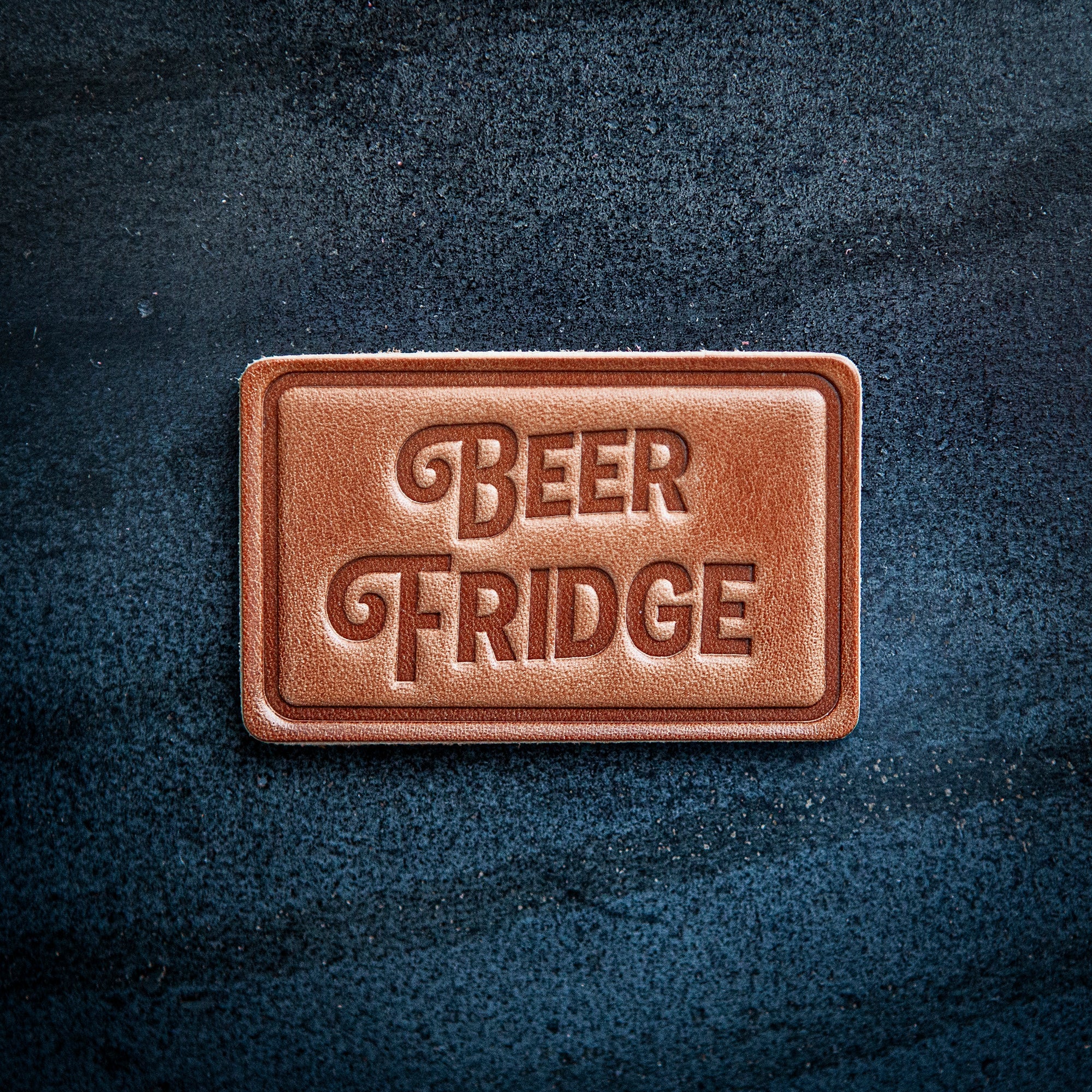 Beer Fridge Leather Magnet Block Style