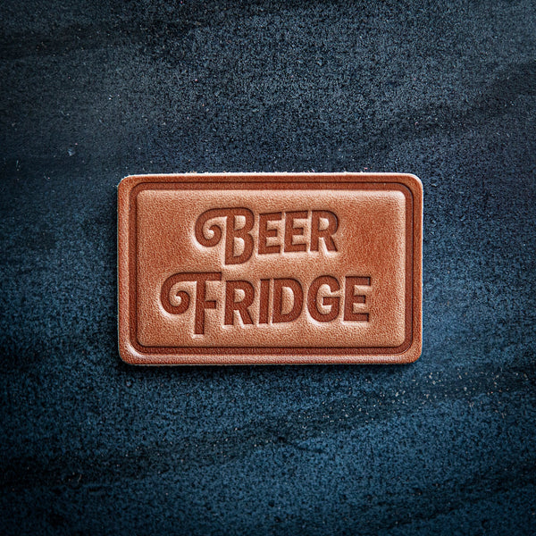 Beer Fridge Leather Magnet Block Style