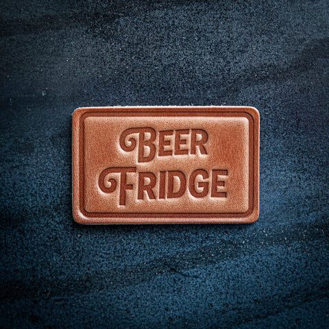 Beer Fridge Leather Magnet Block Style