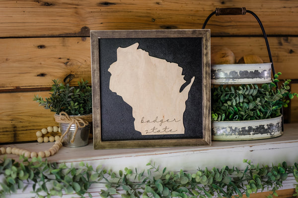 Wisco Sign | Wisconsin Art | Wisconsin Home Sign | Wisconsin Home Decor | Wisconsin Gifts