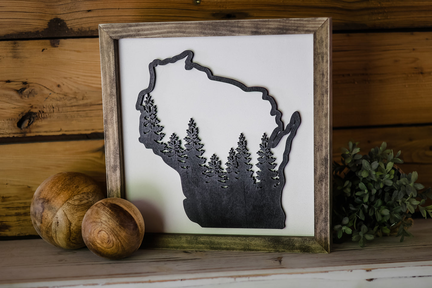 Wisconsin Forest | Wisconsin Art | Wisconsin Home Sign | Wisconsin Home Decor | Wisconsin Gifts