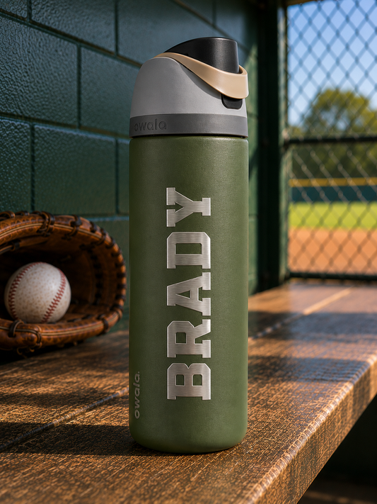 Personalized Engraved Kids Water Bottle | Custom Name Water Bottle | Stainless Steel Sports Bottle for Boys & Girls