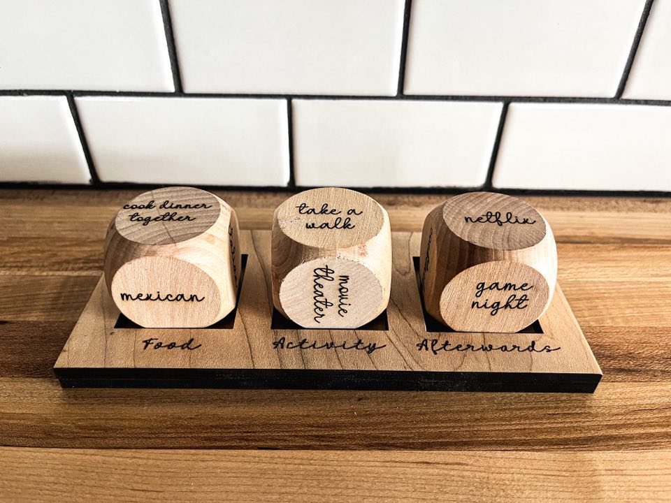 Date Night Activity Dice | Valentines Day Gift | Anniversary Gift