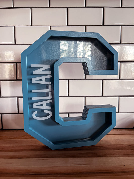 Piggy Bank with Engraved Acrylic