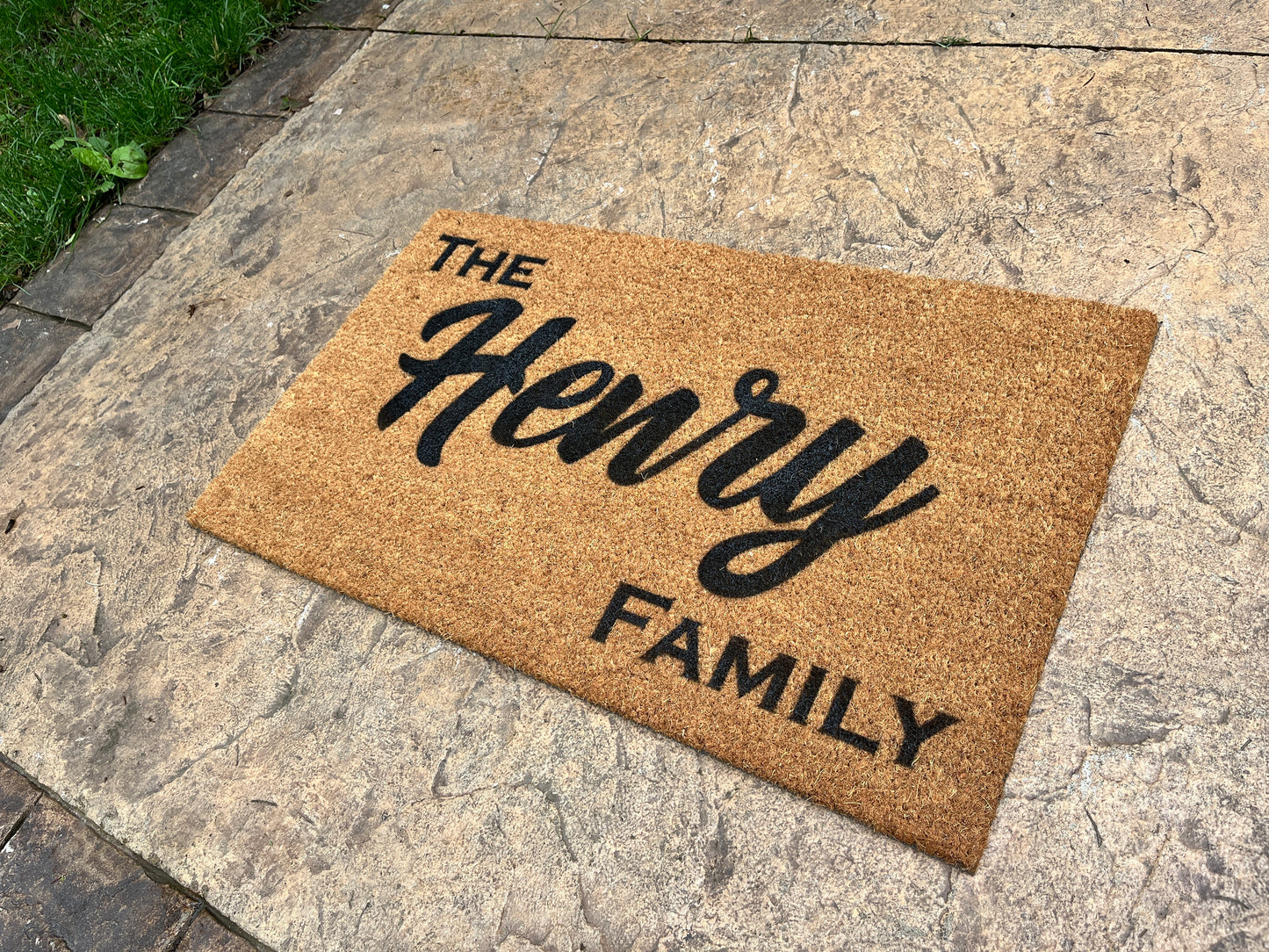 Personalized Last Name Family Door Mat