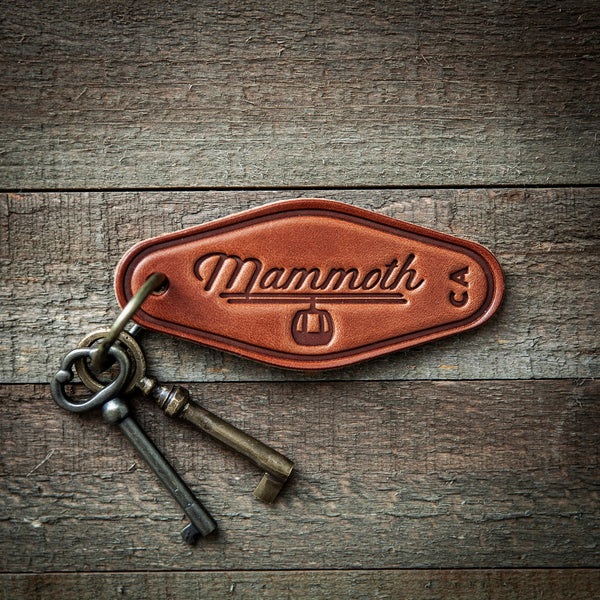 Mammoth California Leather Keychain Motel Style