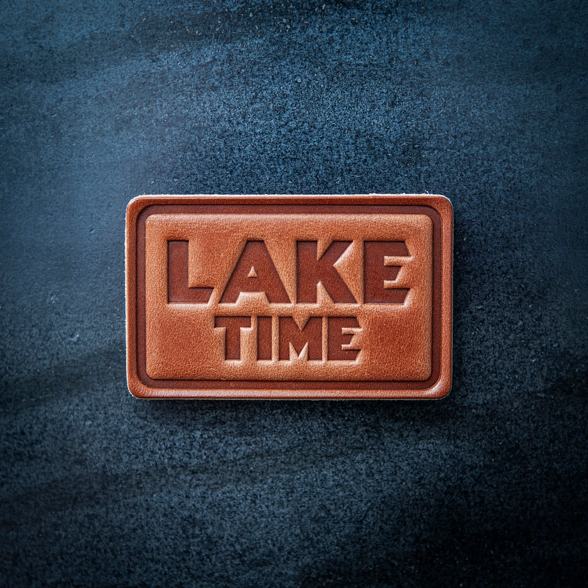 Lake Time Leather Magnet Block Style