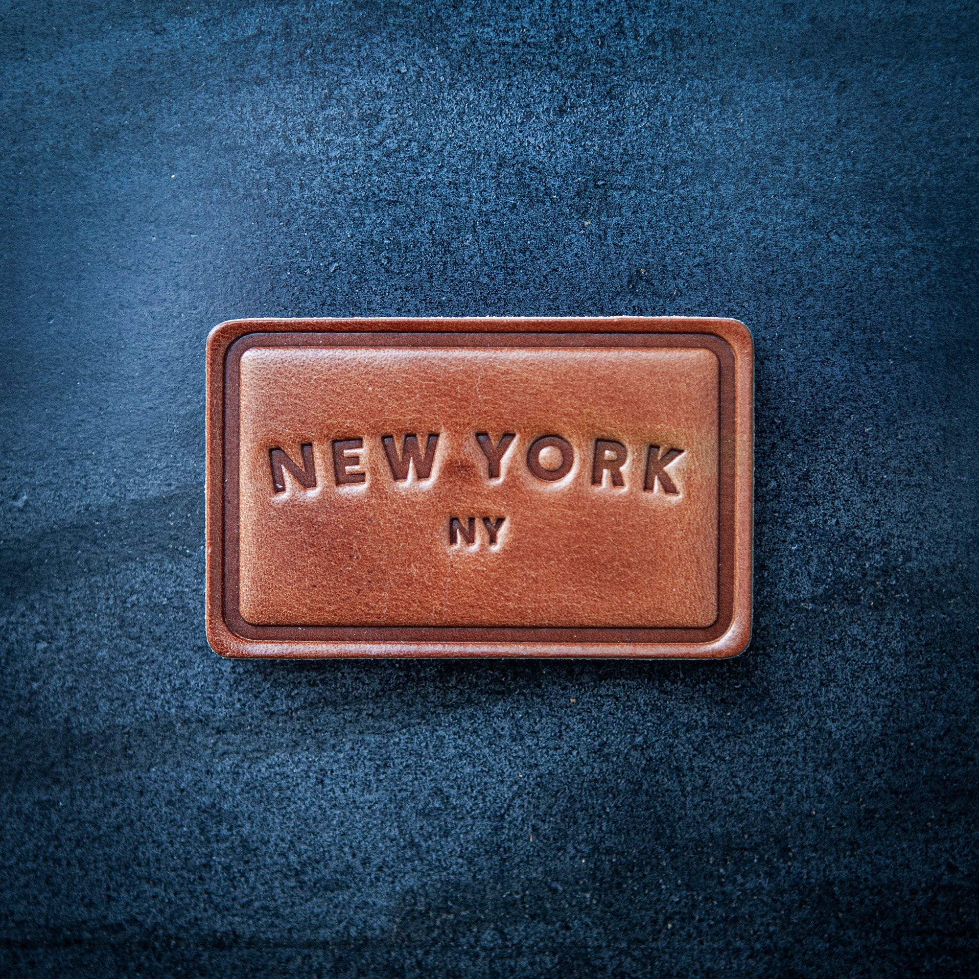 New York NY Arc Leather Magnet Block Style