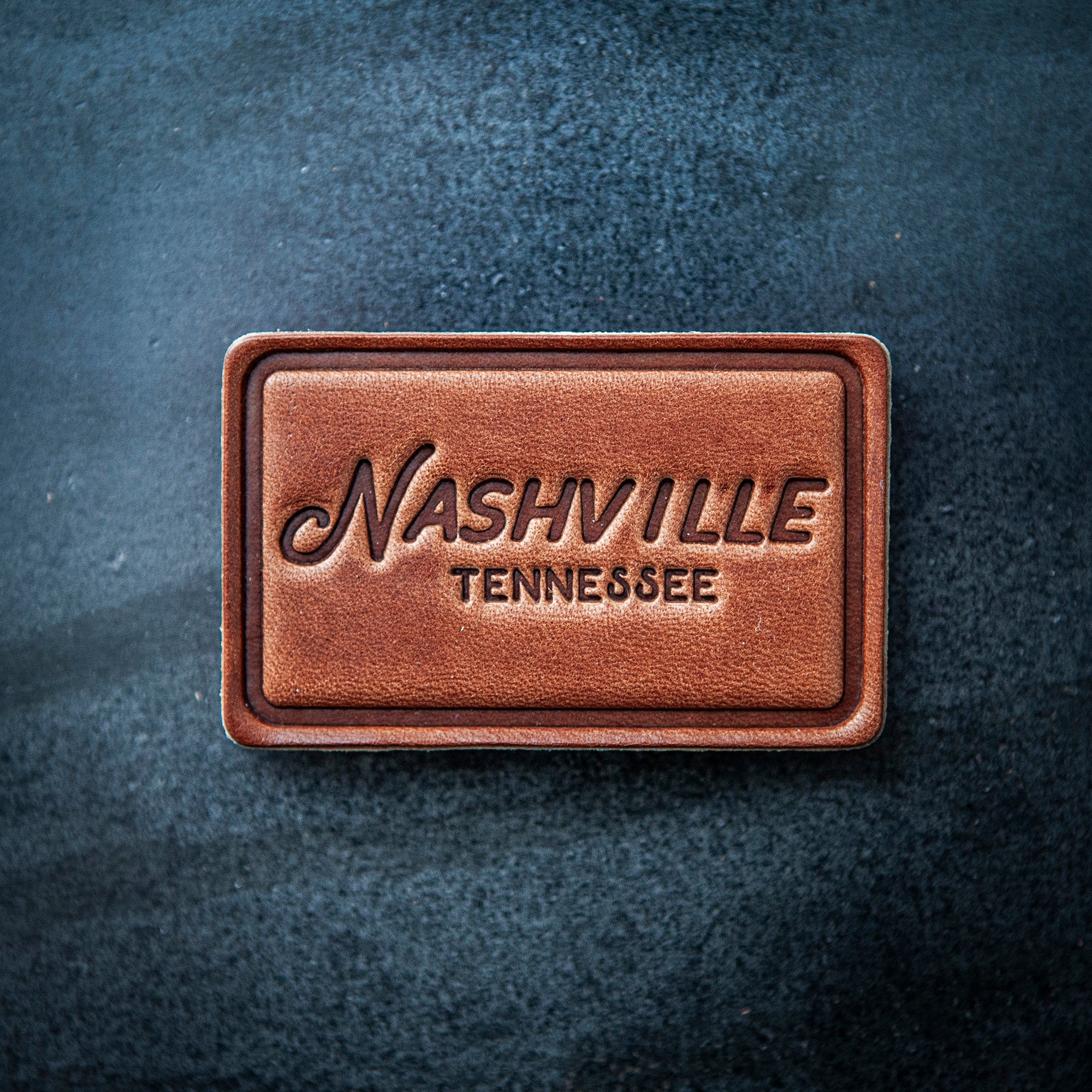 Nashville Tennessee Script Leather Magnet Block Style – The Farmer's ...