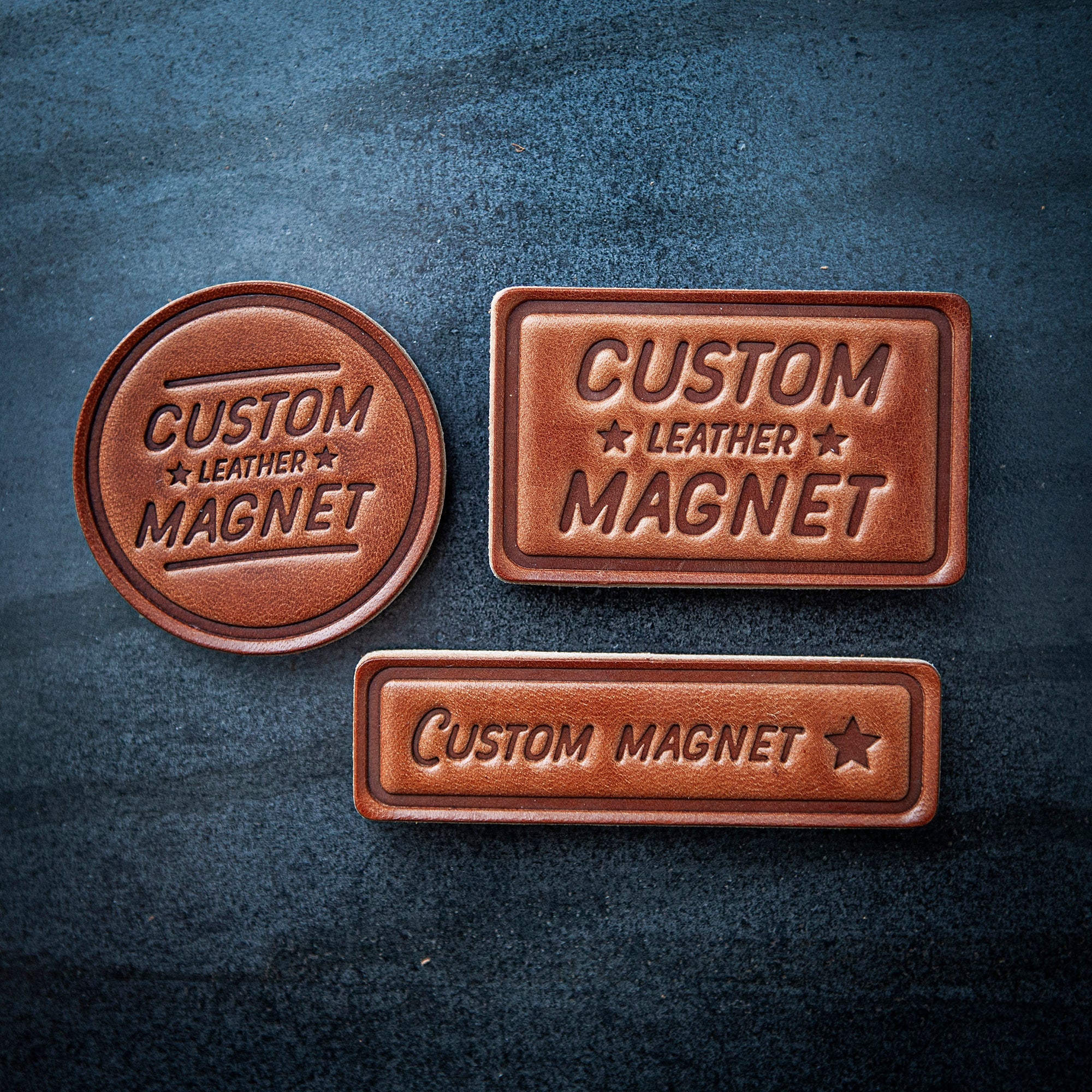 Custom Leather Magnet - SEE DESCRIPTION FOR INSTRUCTIONS