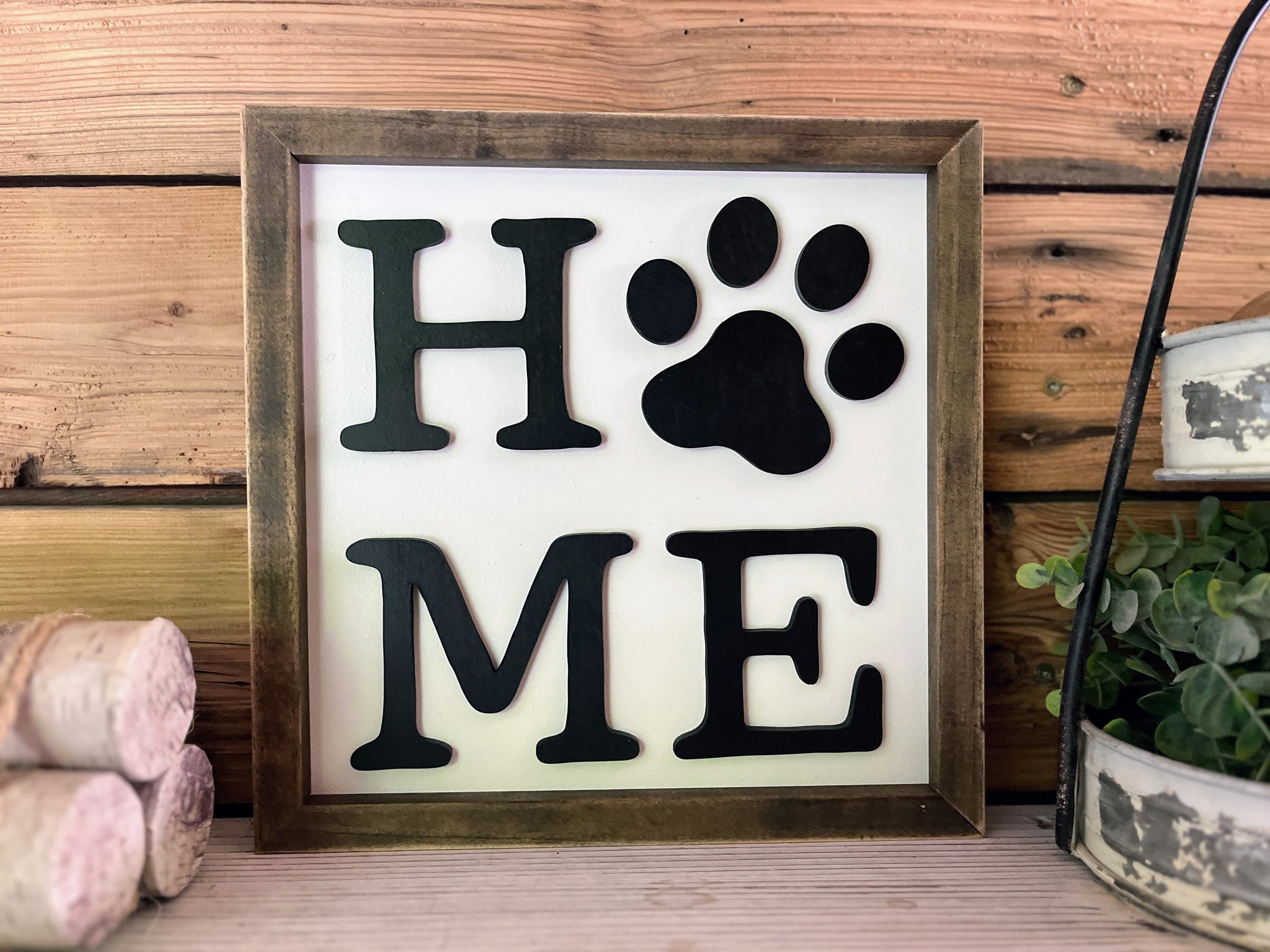 Pet Decor | Dog Print | Home Pet Sign | Wood Signs | Wood Wall Art