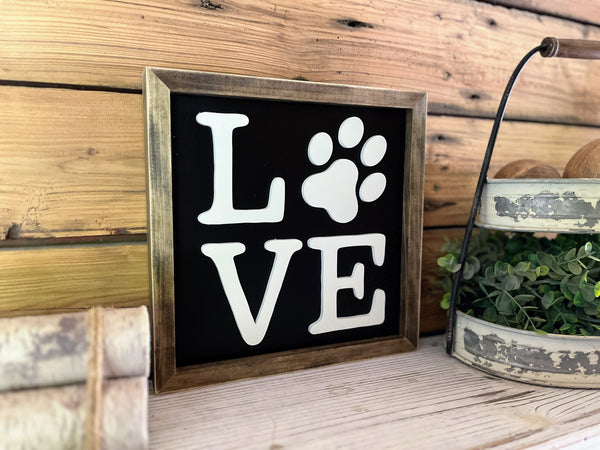 Pet Decor | Dog Print | Pet Love | Wood Signs | Wood Wall Art