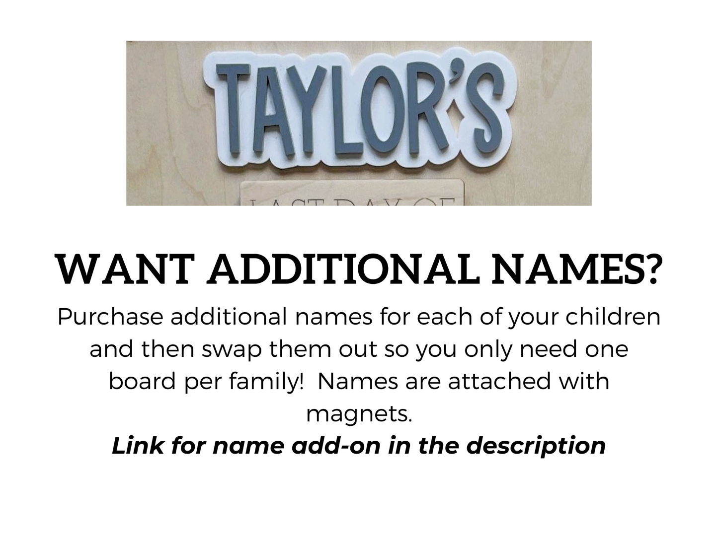 Personalized First Day of School Sign | Last Day of School Board