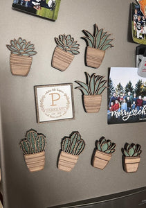 Succulent Fridge Magnet for Kitchen | Plant Magnet