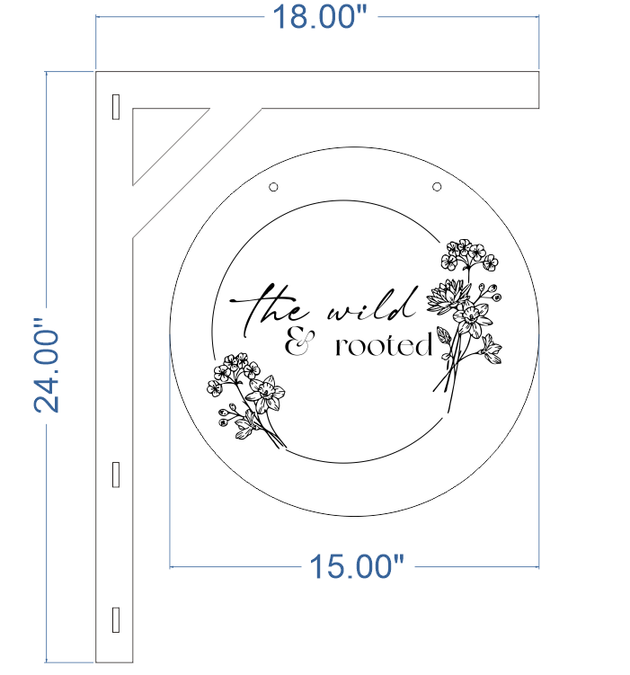 Custom Acrylic Business Logo Sign for Farmers Markets - Hanging Vendor Sign for Pop-Up Tents & Craft Fairs
