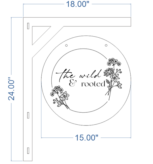 Custom Acrylic Business Logo Sign for Farmers Markets - Hanging Vendor Sign for Pop-Up Tents & Craft Fairs
