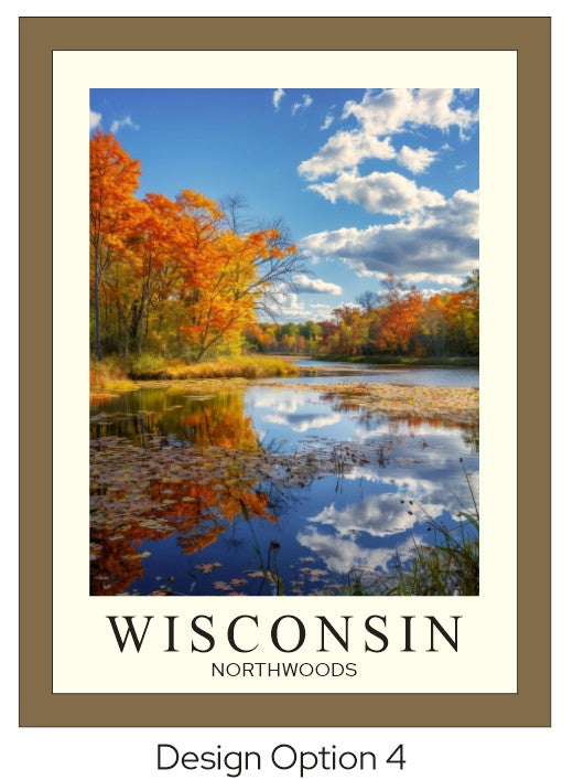 Wisconsin Barn Framed Wood Print | Cabin Decor | Nature-Inspired Wisconsin Gift