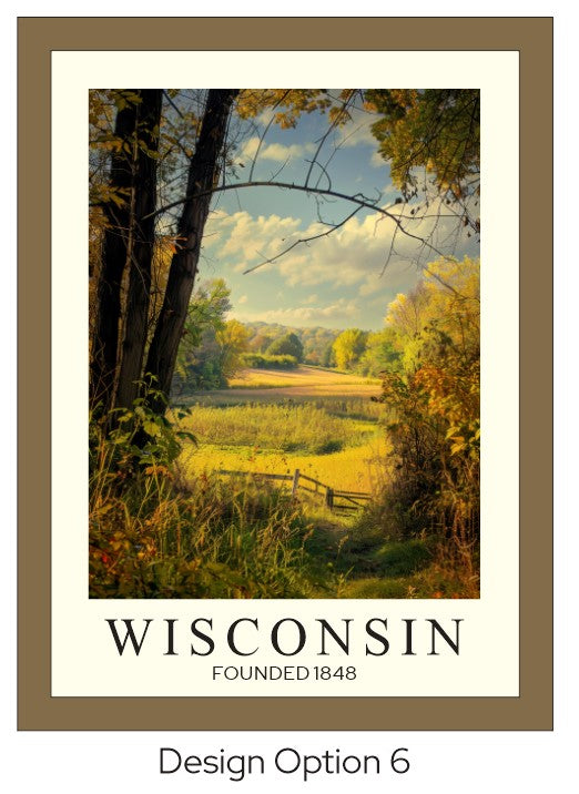 Wisconsin Barn Framed Wood Print | Cabin Decor | Nature-Inspired Wisconsin Gift