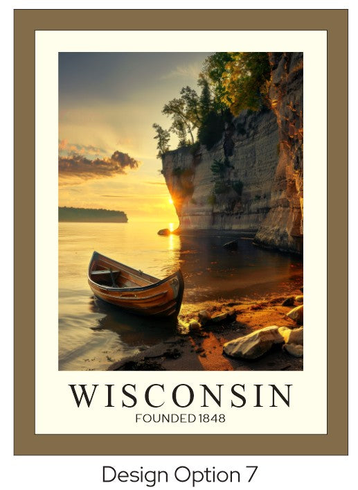 Wisconsin Barn Framed Wood Print | Cabin Decor | Nature-Inspired Wisconsin Gift