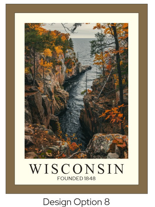 Wisconsin Barn Framed Wood Print | Cabin Decor | Nature-Inspired Wisconsin Gift