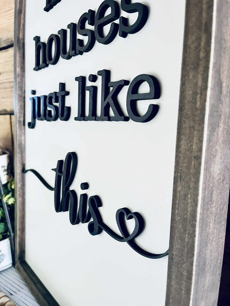 Handmade rustic sign with love quote – Farmhouse décor wall art
