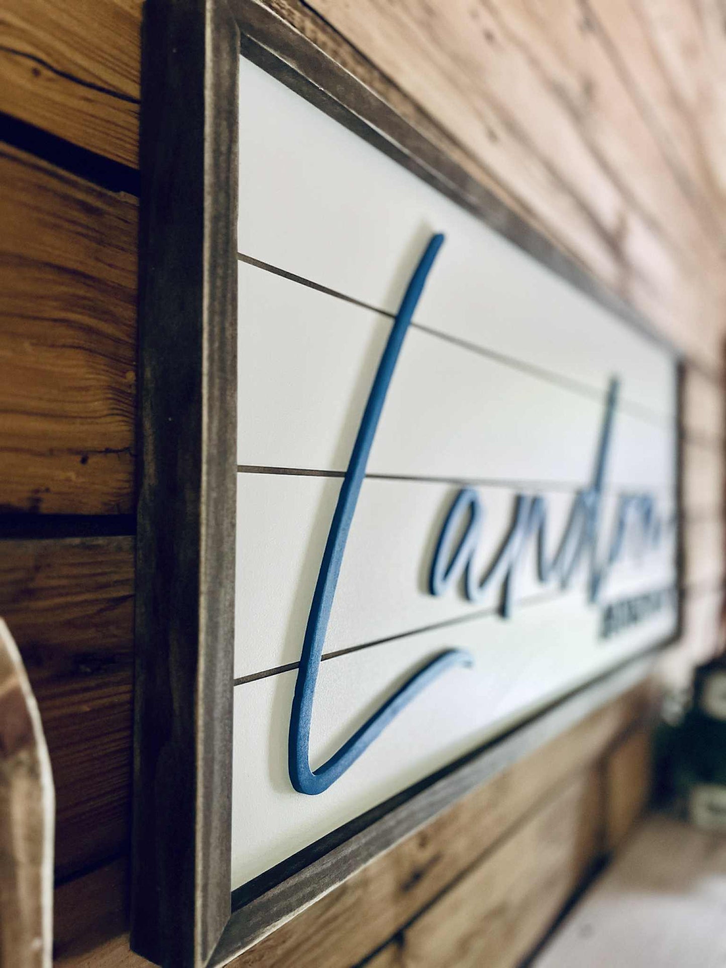 Personalized Nursery Name Sign – Custom Wood Baby Name Sign with First and Middle Name – Farmhouse Wall Decor for Boys Room or Baby Shower Gift
