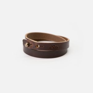 Teton Wrap Bracelet: Nut Brown / Small/Medium