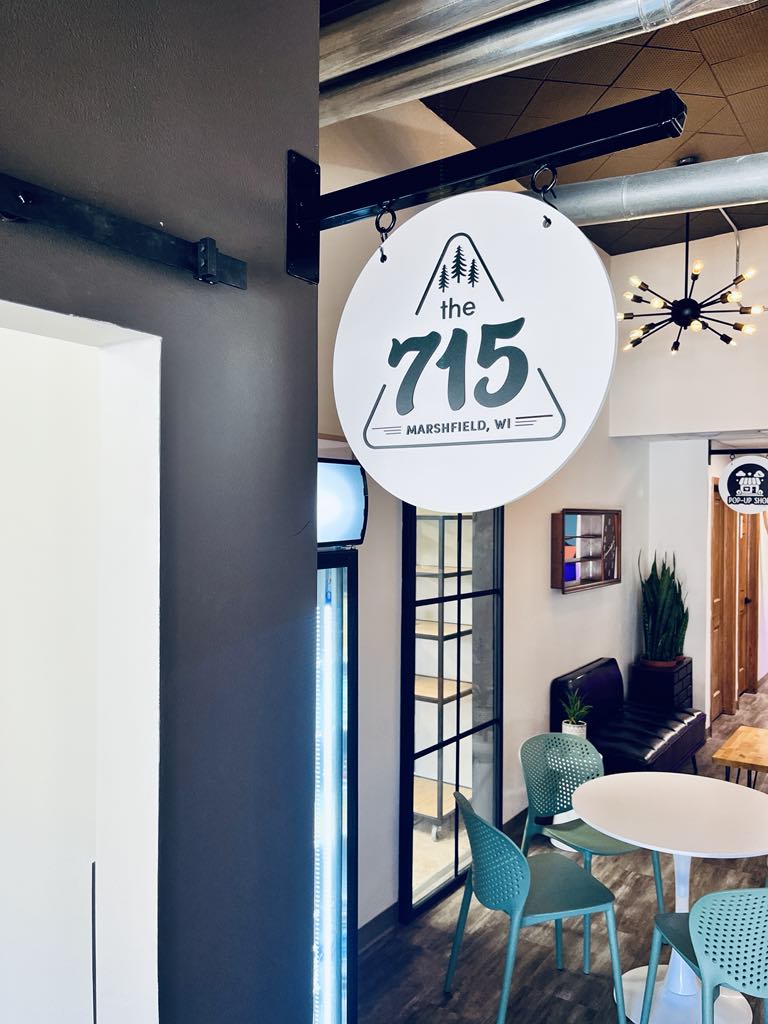 Custom Round Wood Business Logo Sign with Raised Lettering - Personalized Wooden Sign for Office, Storefront, or Home Decor