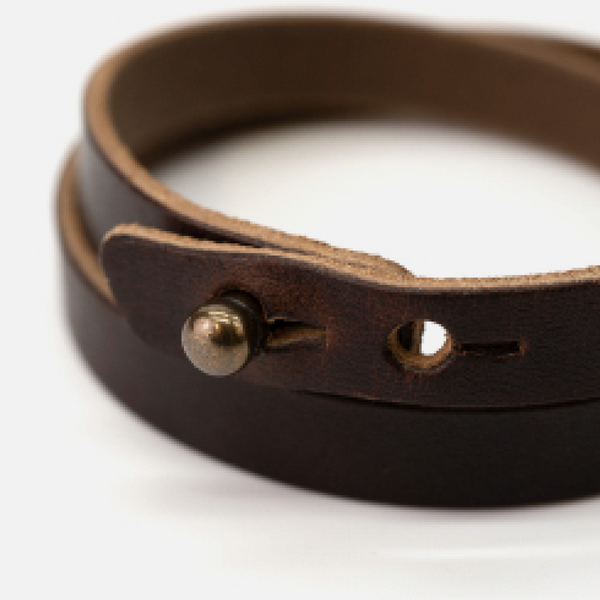 Teton Wrap Bracelet: Nut Brown / Small/Medium