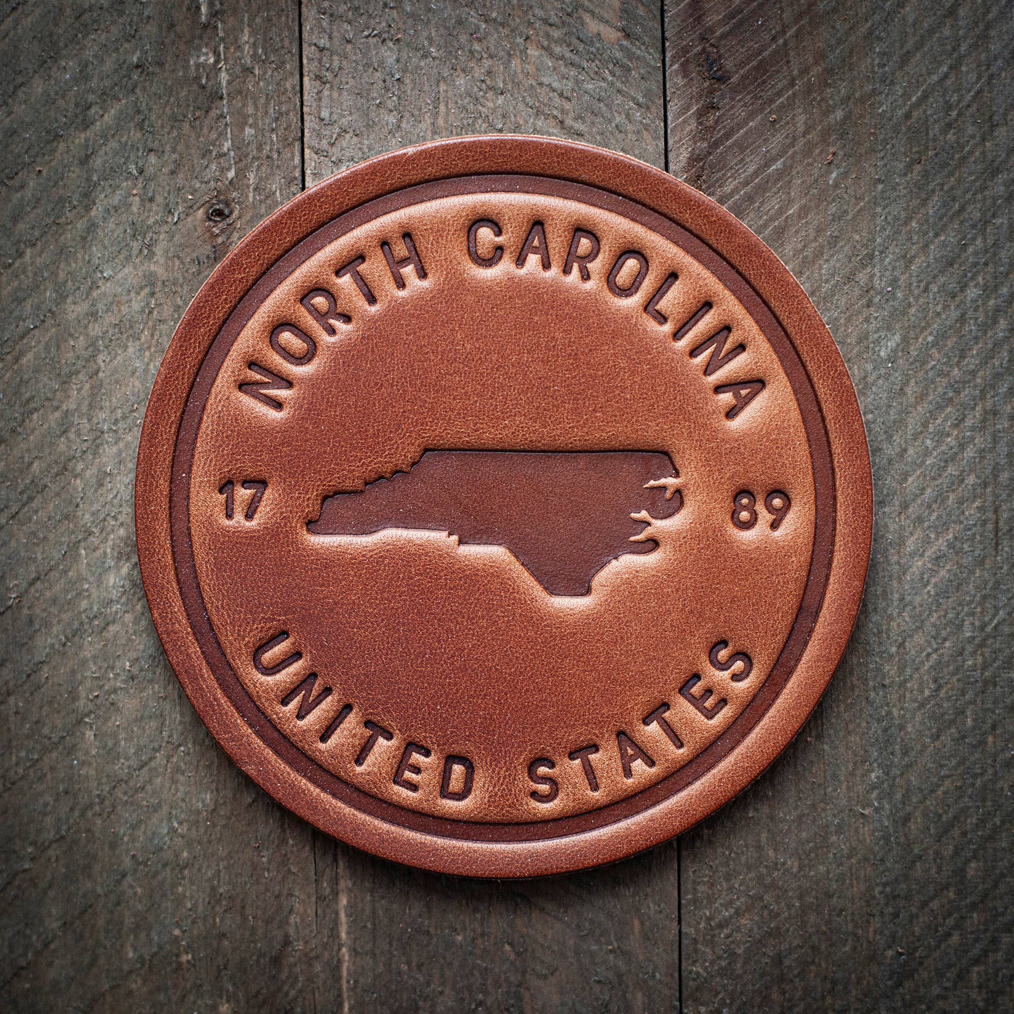 Sugarhouse Leather North Carolina State Silhouette Coaster - Thumbnail 5