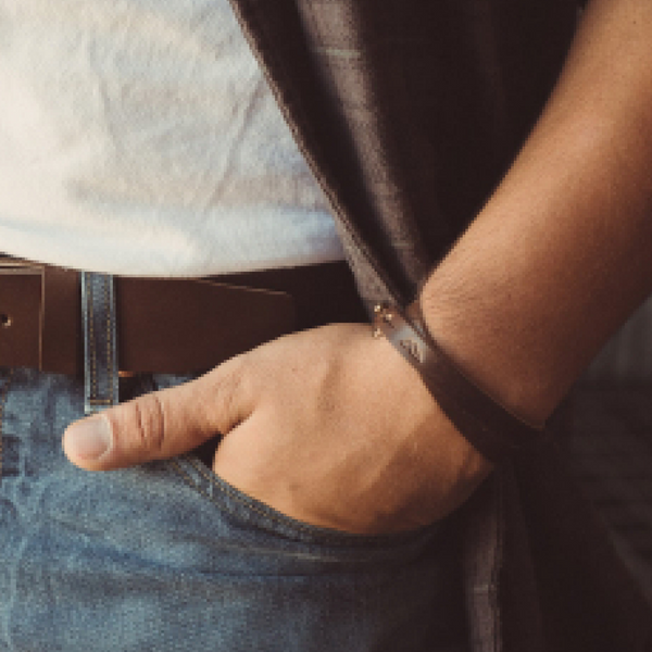 Teton Wrap Bracelet: Nut Brown / Small/Medium