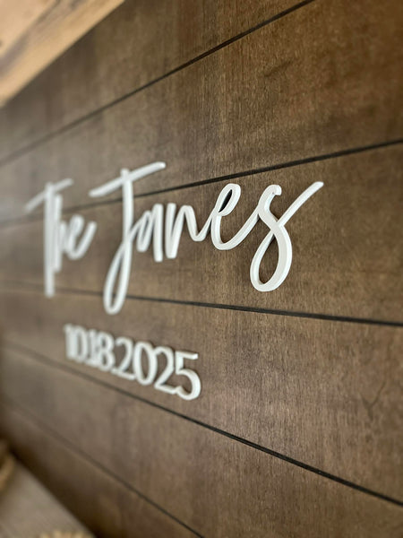 Wedding Guest Book Alternative – Personalized Wood Sign