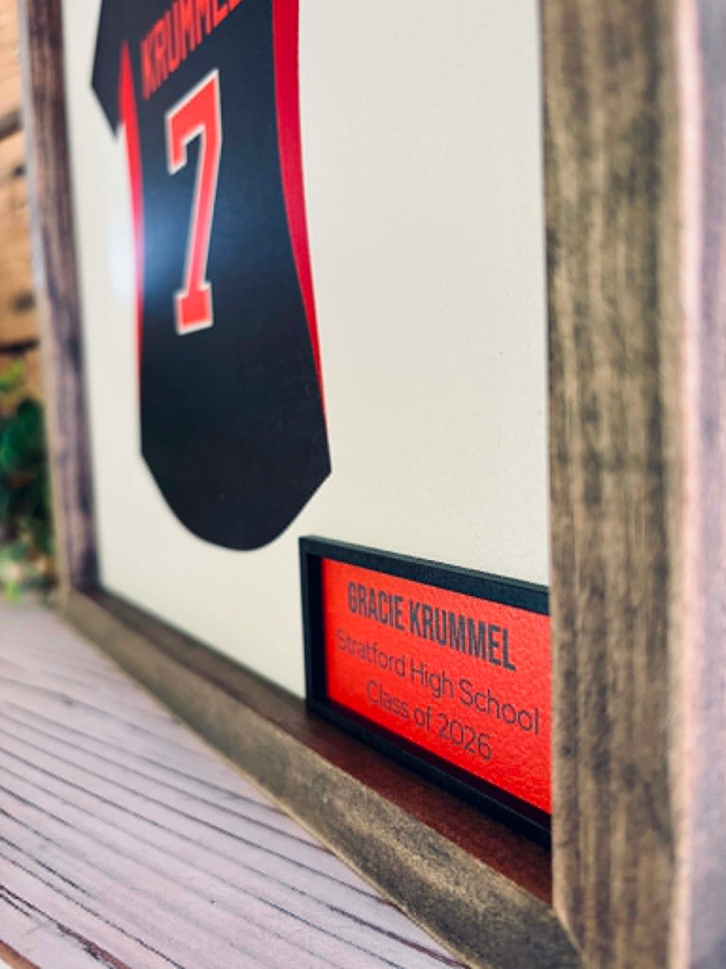 Custom Athlete Keepsake | Senior Night Jersey Wall Decor