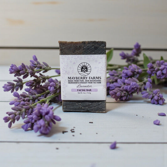 Lavender Facial Bar Soap with Goat Milk, Tallow and Honey