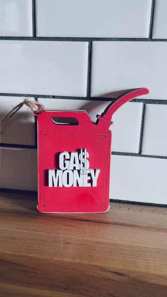 Gas Money Gift Card Holder Ornament | Gift for Teenager | Hard to Buy for Gift | Christmas Gift Card Ornament