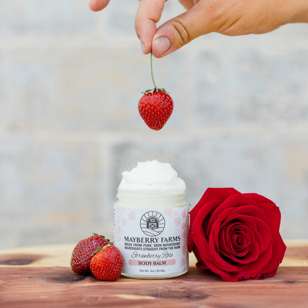 Strawberry Rose Raw Honey & Tallow Balm