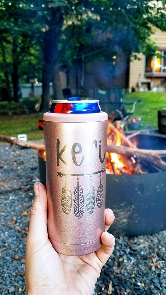 Personalized Engraved Slim Can Insulated Canister - Brumate